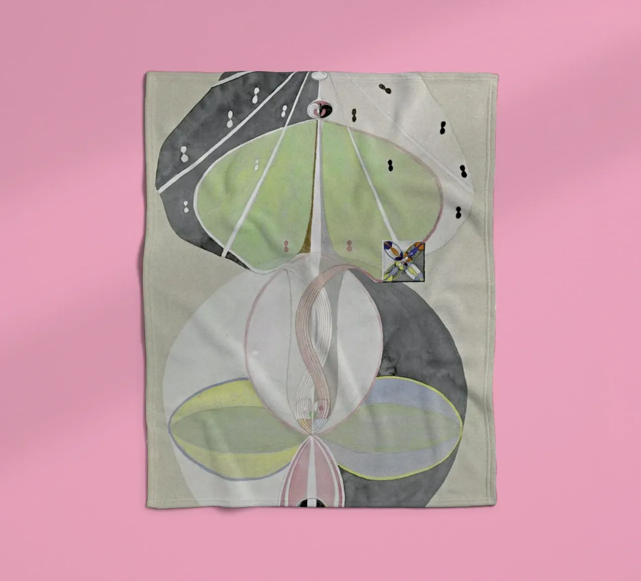 Hilma af Klint - Tree of Knowledge III Fleecedecke von Vintage by JUNIQE