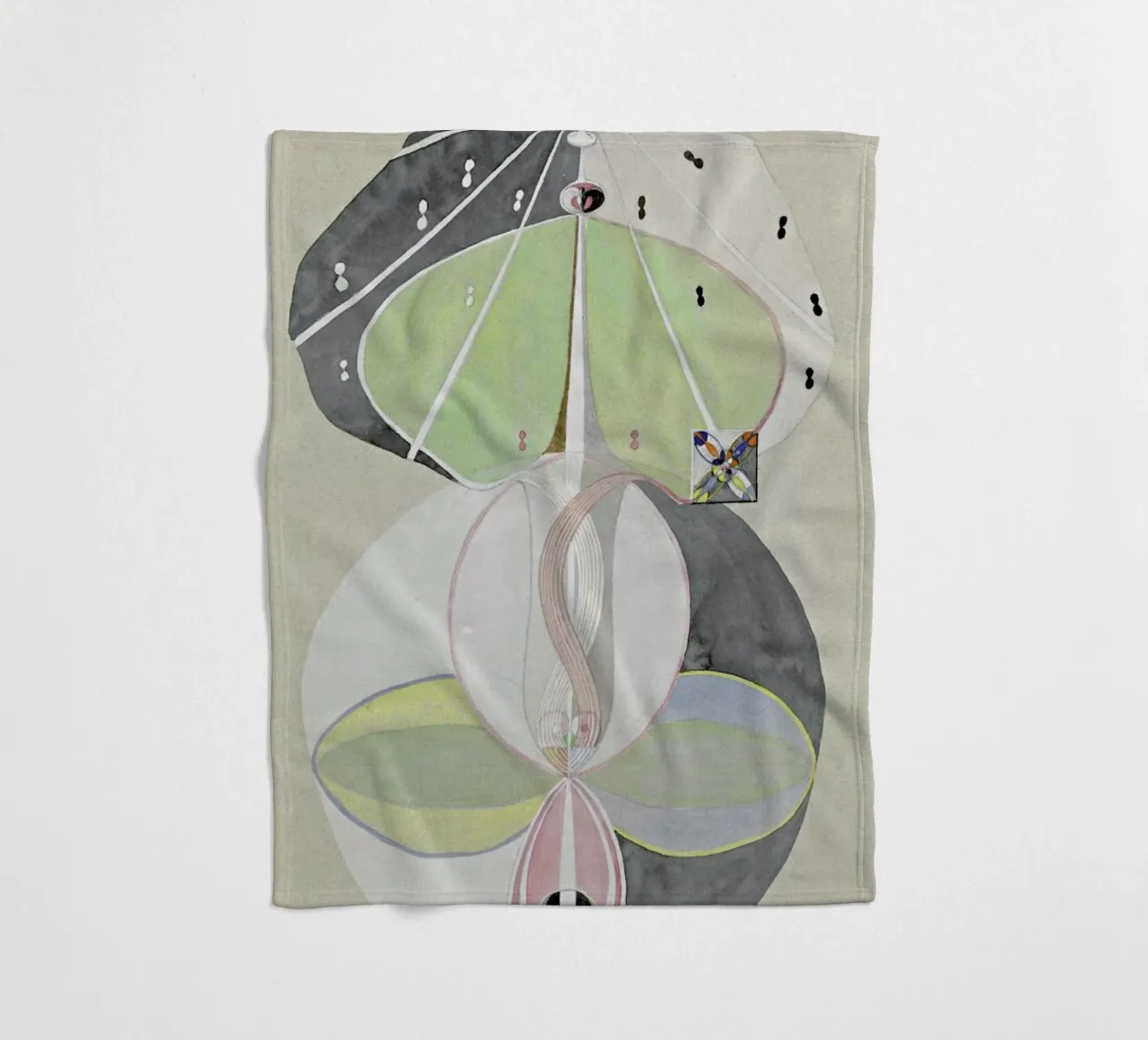 Hilma af Klint - Tree of Knowledge III coperta in pile da Vintage by JUNIQE