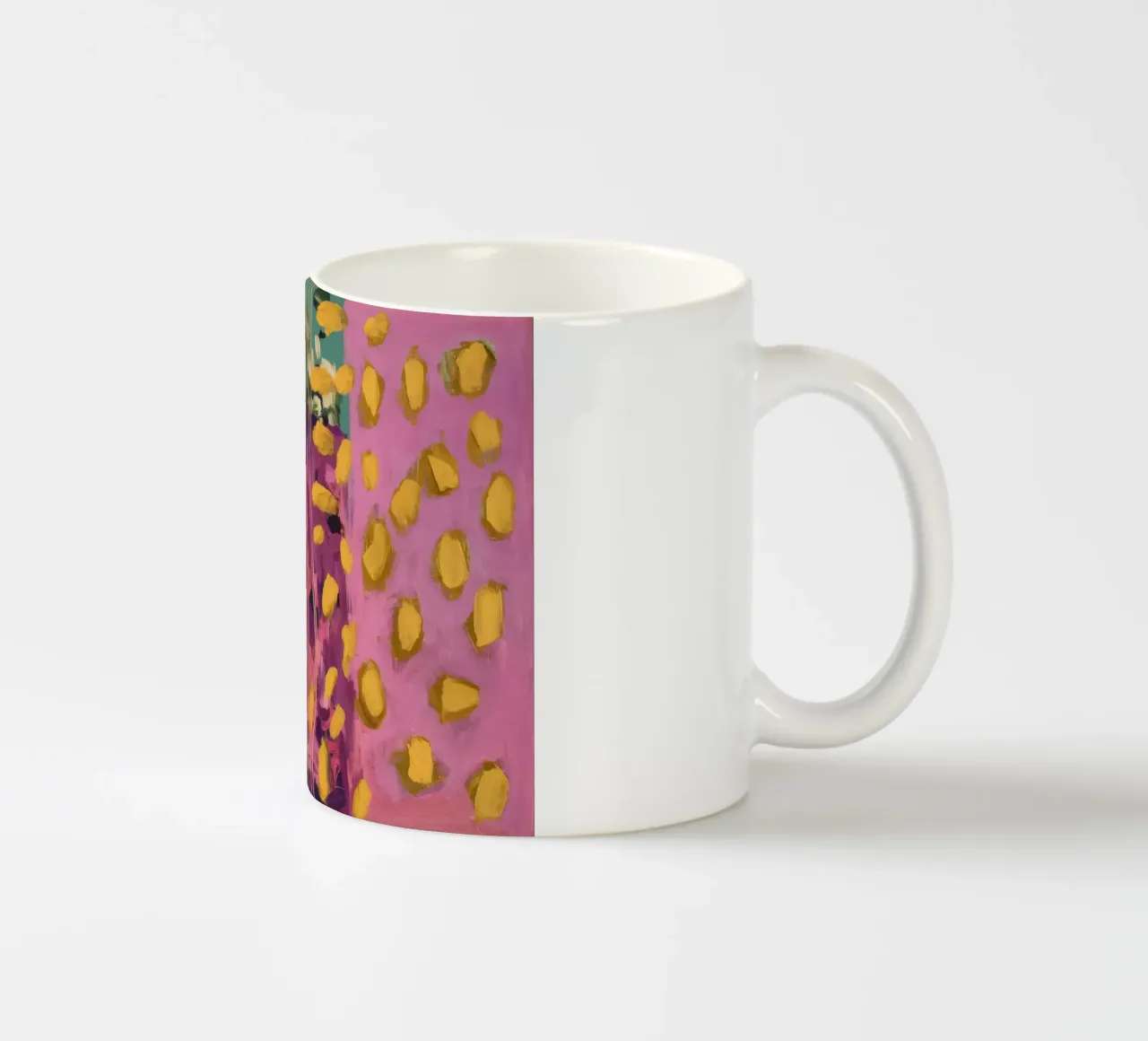 Sogno a pois fucsia tazza in ceramica da Sublime Layers