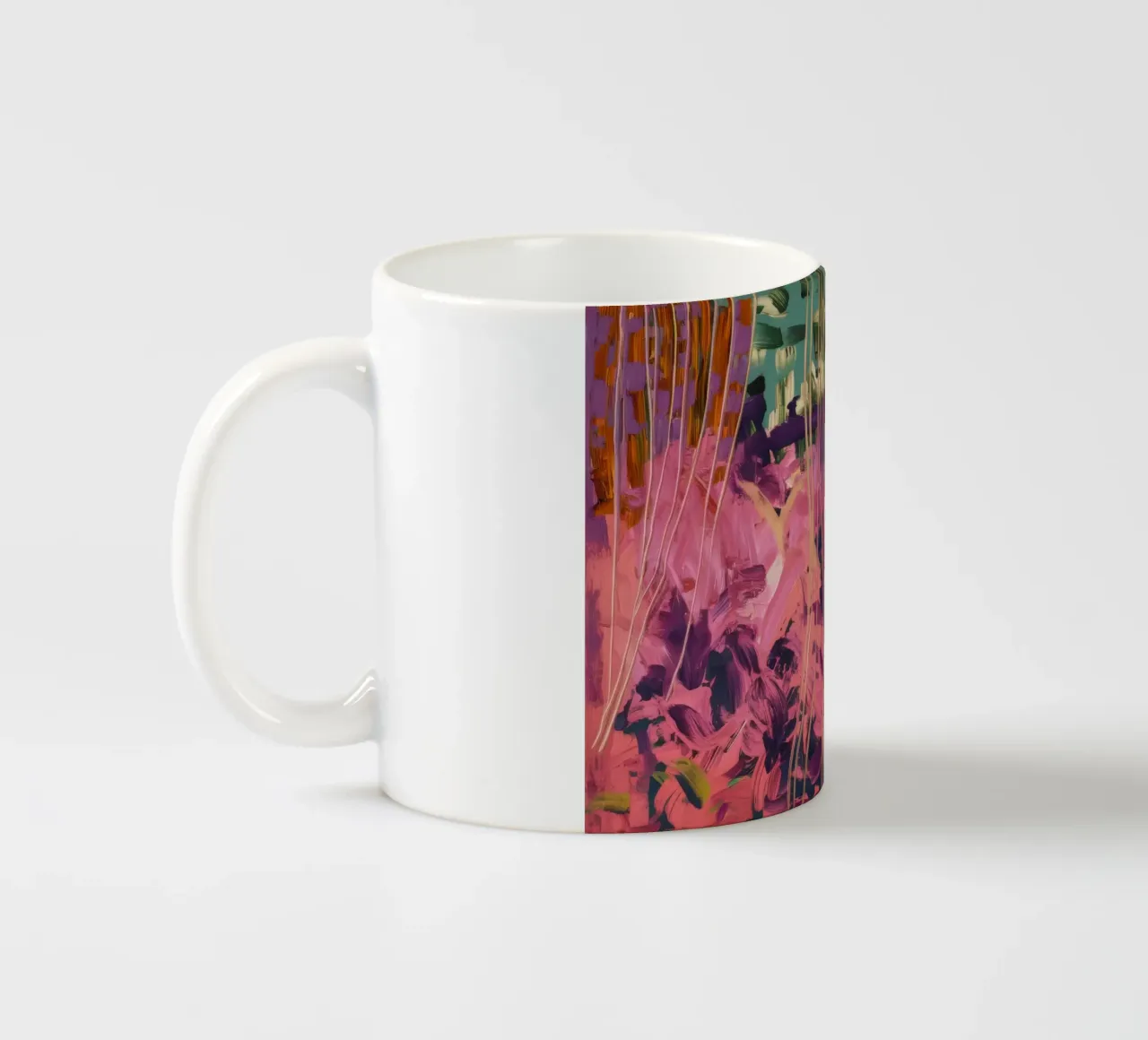 Sogno a pois fucsia tazza in ceramica da Sublime Layers