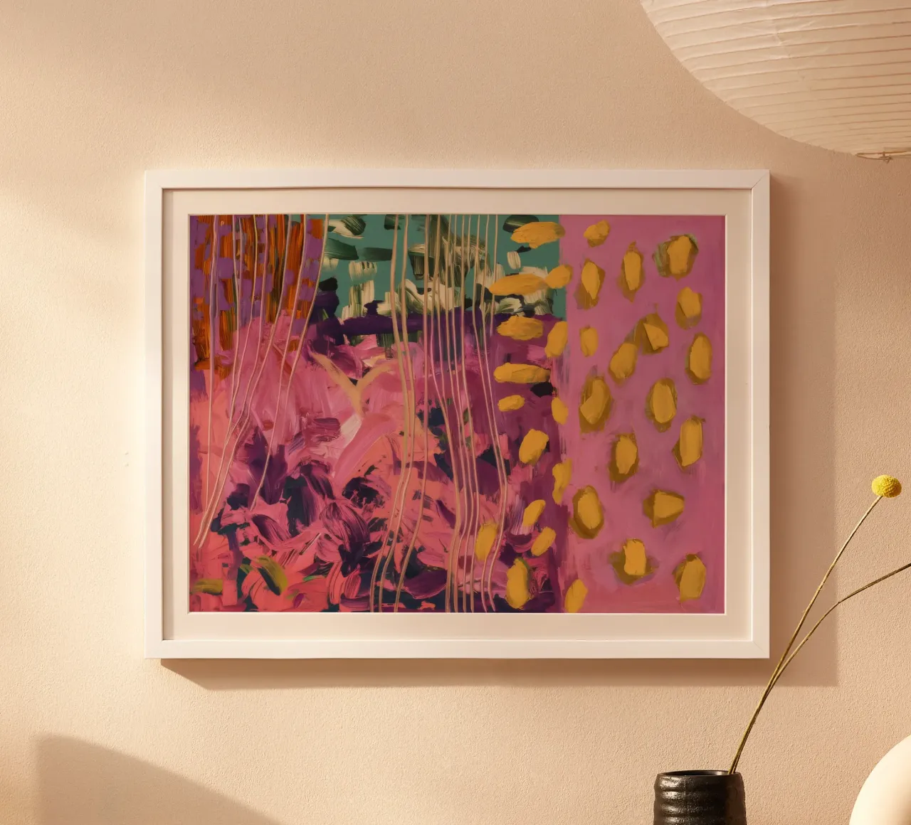 Sogno a pois fucsia carta hahnemühle da Sublime Layers
