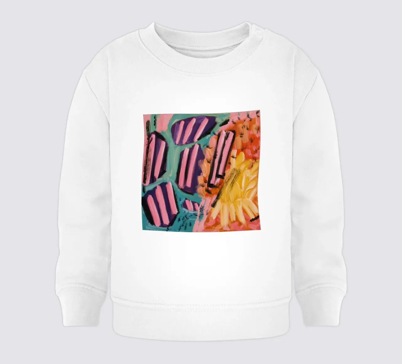 Colisión de rayas de caramelo sudadera de bebé de Sublime Layers