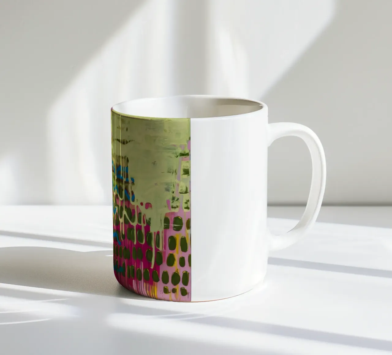 Golvend raster tuin keramische mok van Sublime Layers