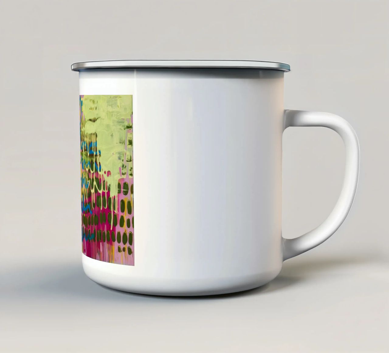 Giardino a griglia ondulata tazza in smalto da Sublime Layers