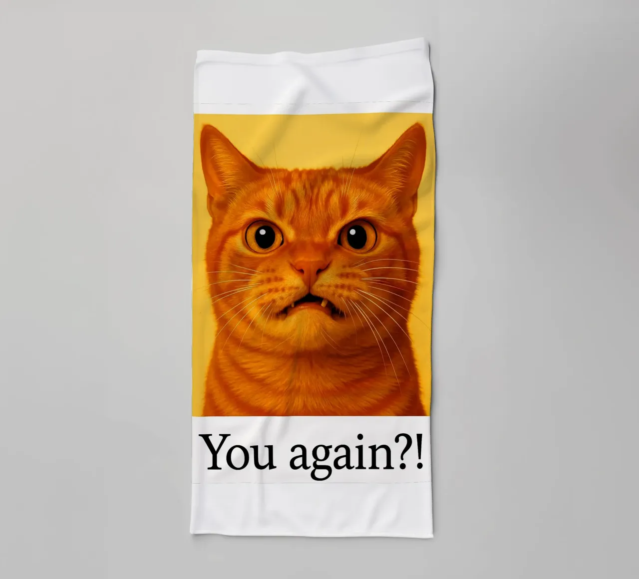 Ancora un gatto divertente asciugamano da bagno da Rawdenox