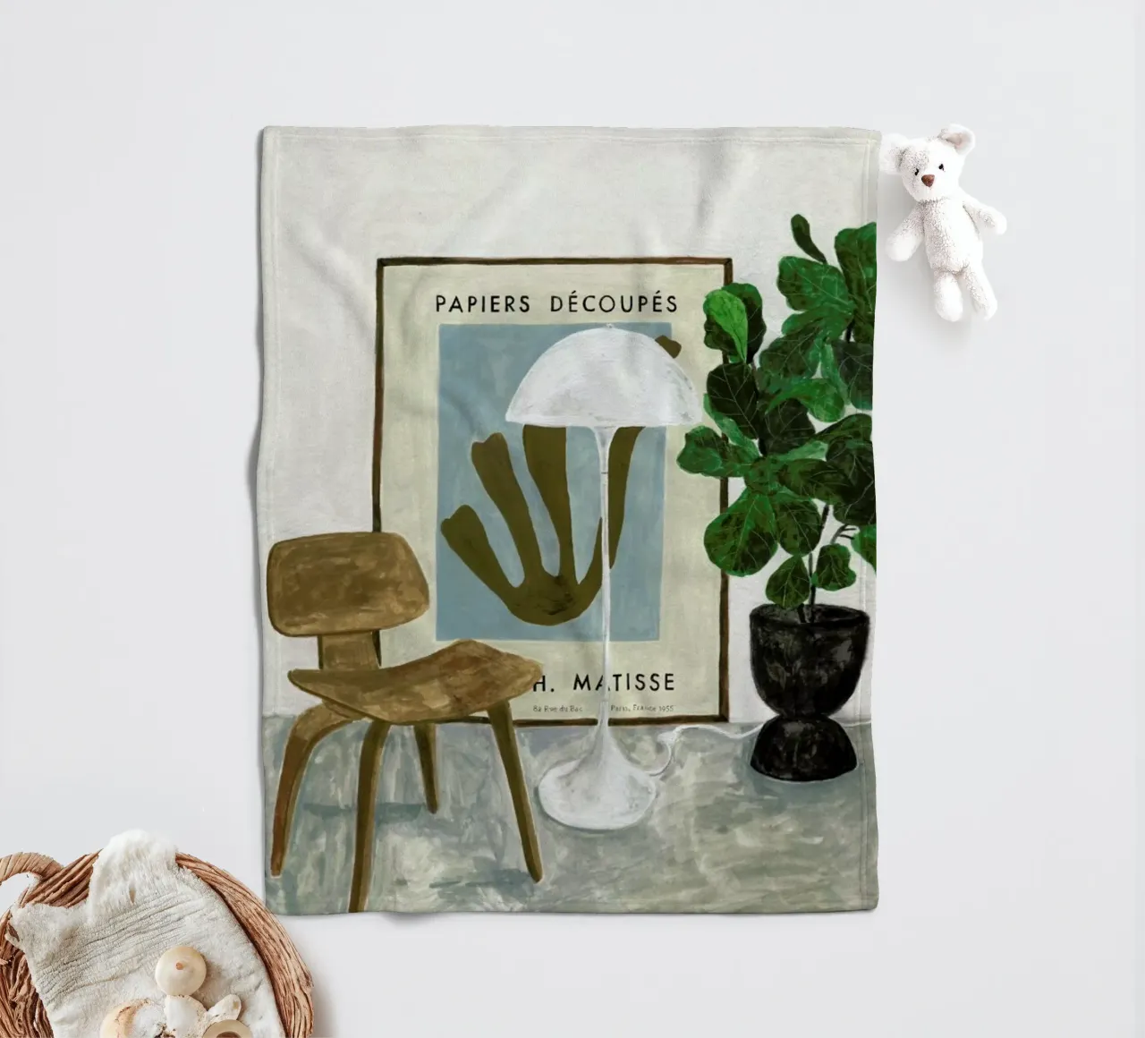 The Reading Spot coperta in pile da Isabelle Vandeplassche
