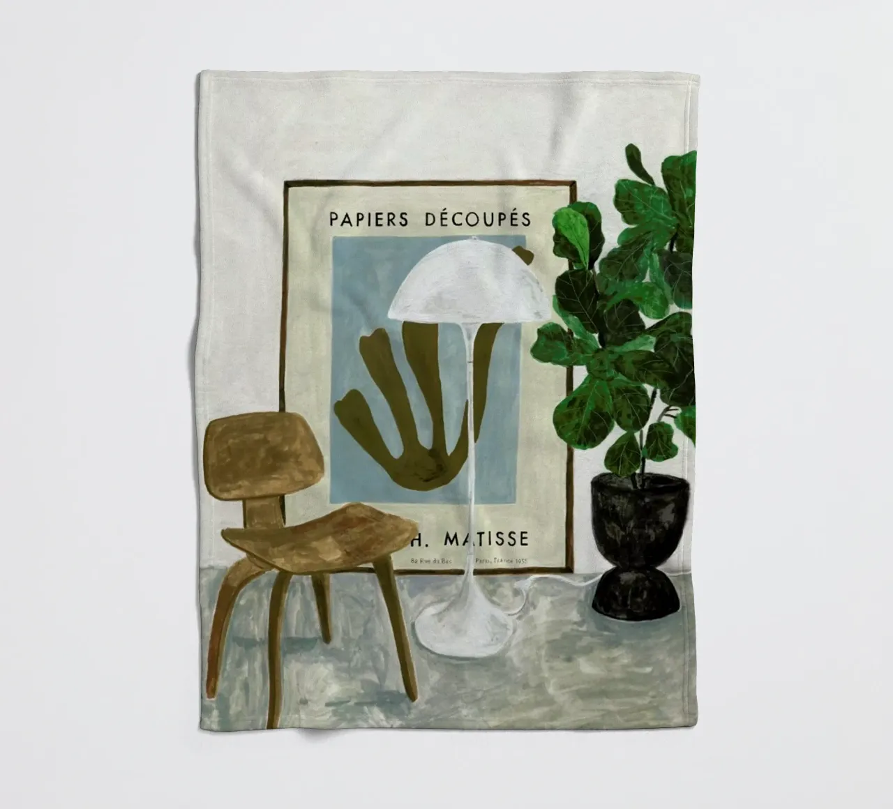 The Reading Spot coperta in pile da Isabelle Vandeplassche