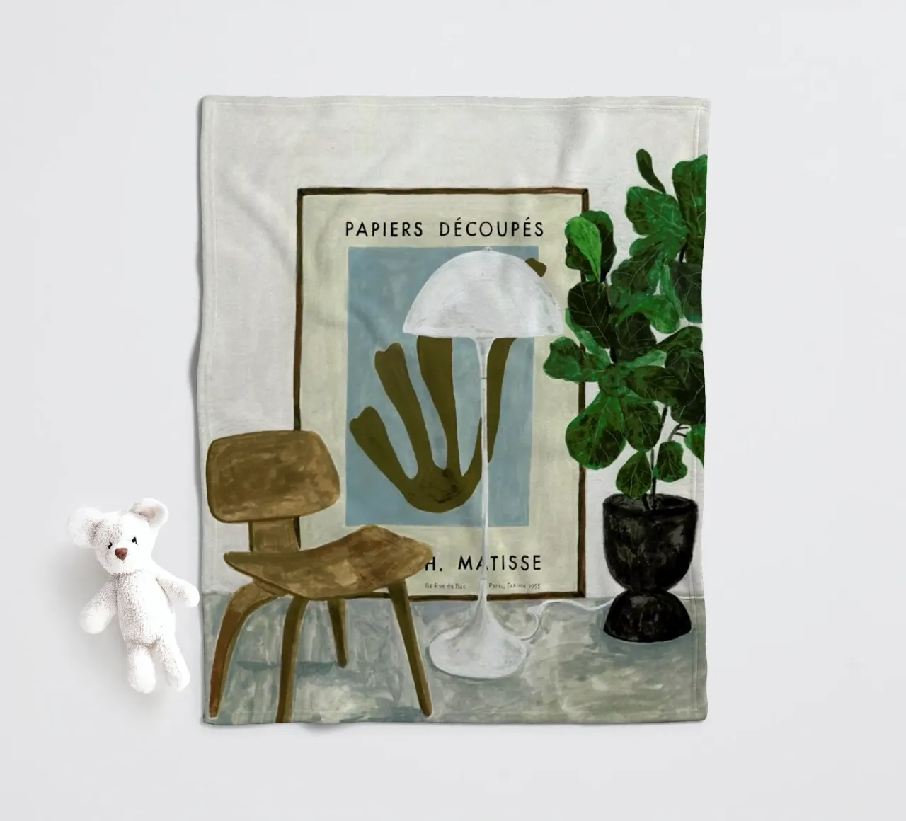 The Reading Spot coperta in pile da Isabelle Vandeplassche