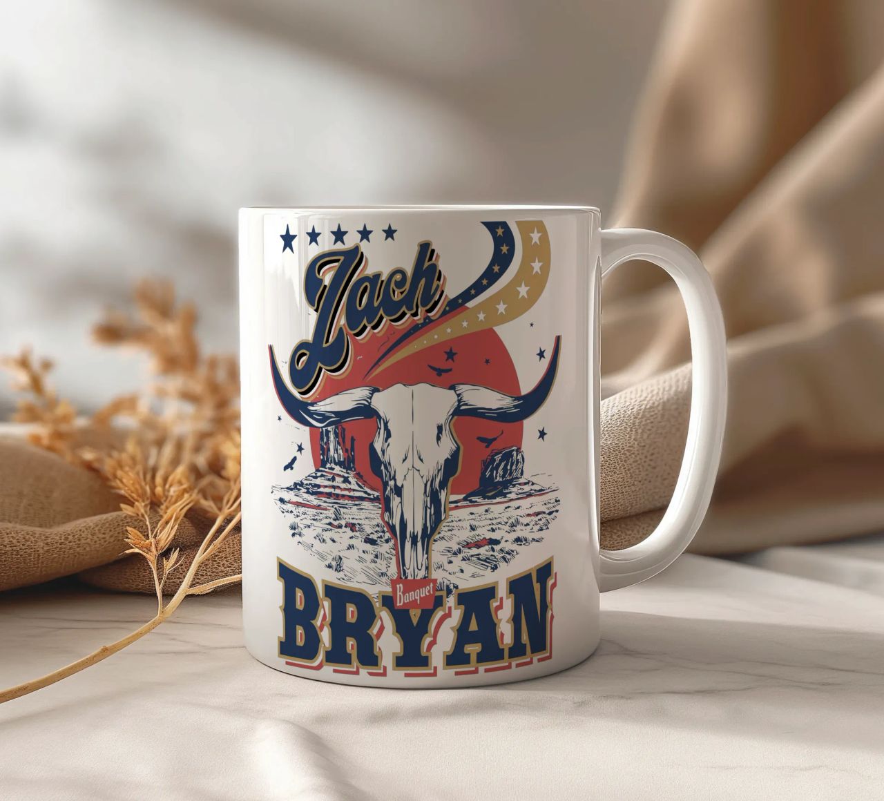 Zach Bryan Ustione solare alla testa tazza in ceramica da callmegreciaa