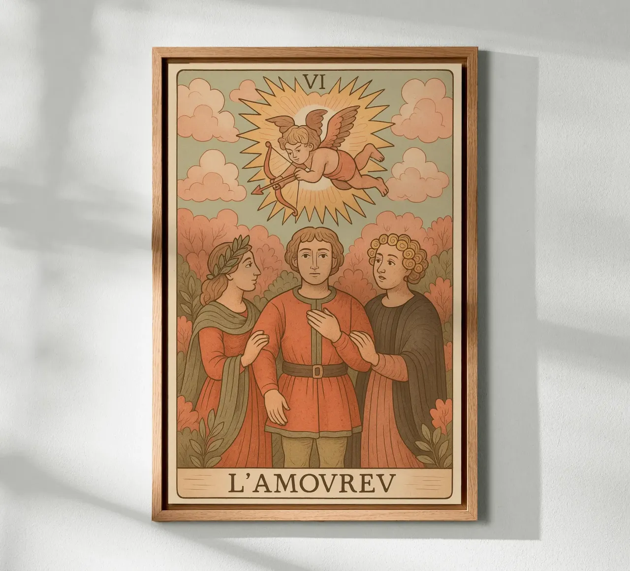 L'Amoureu canvas met Baklijst van MysticPixel