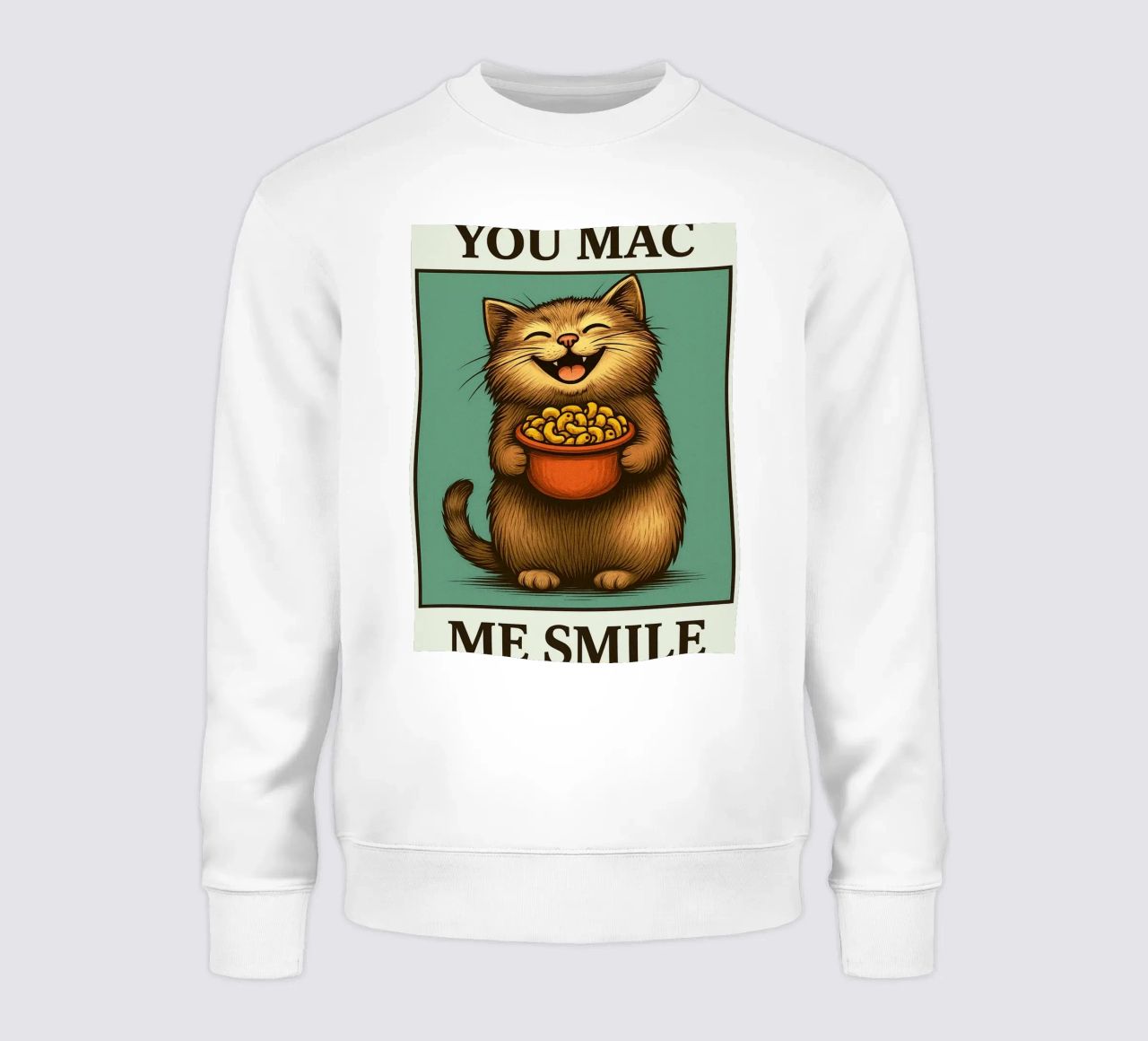 You Mac Me Smile Quote Funny Cat felpa da Rawdenox