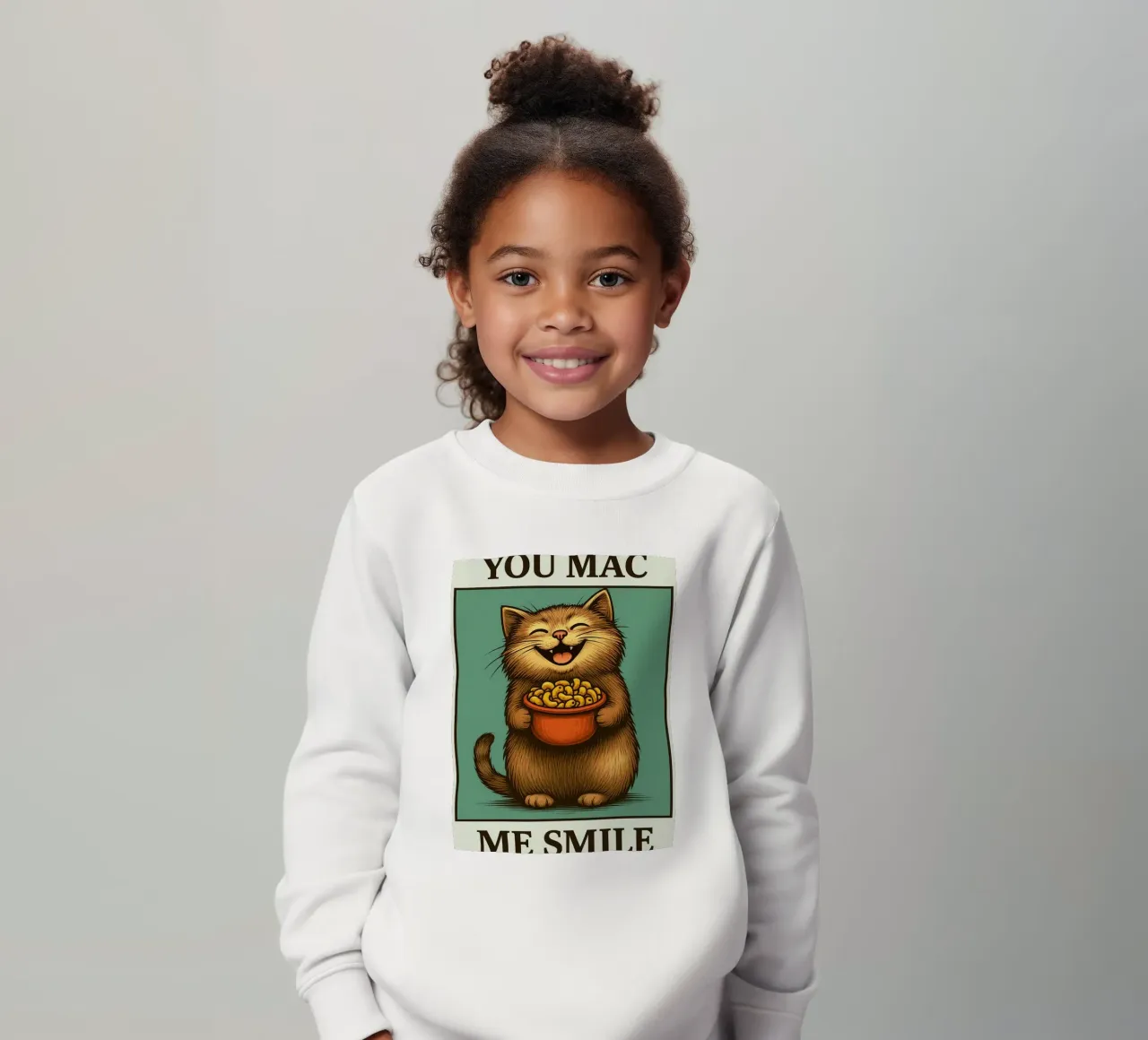 You Mac Me Smile Quote Funny Cat felpa bambino da Rawdenox