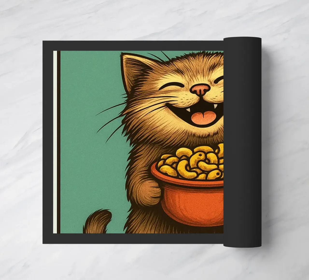 You Mac Me Smile Quote Funny Cat zerbino da Rawdenox