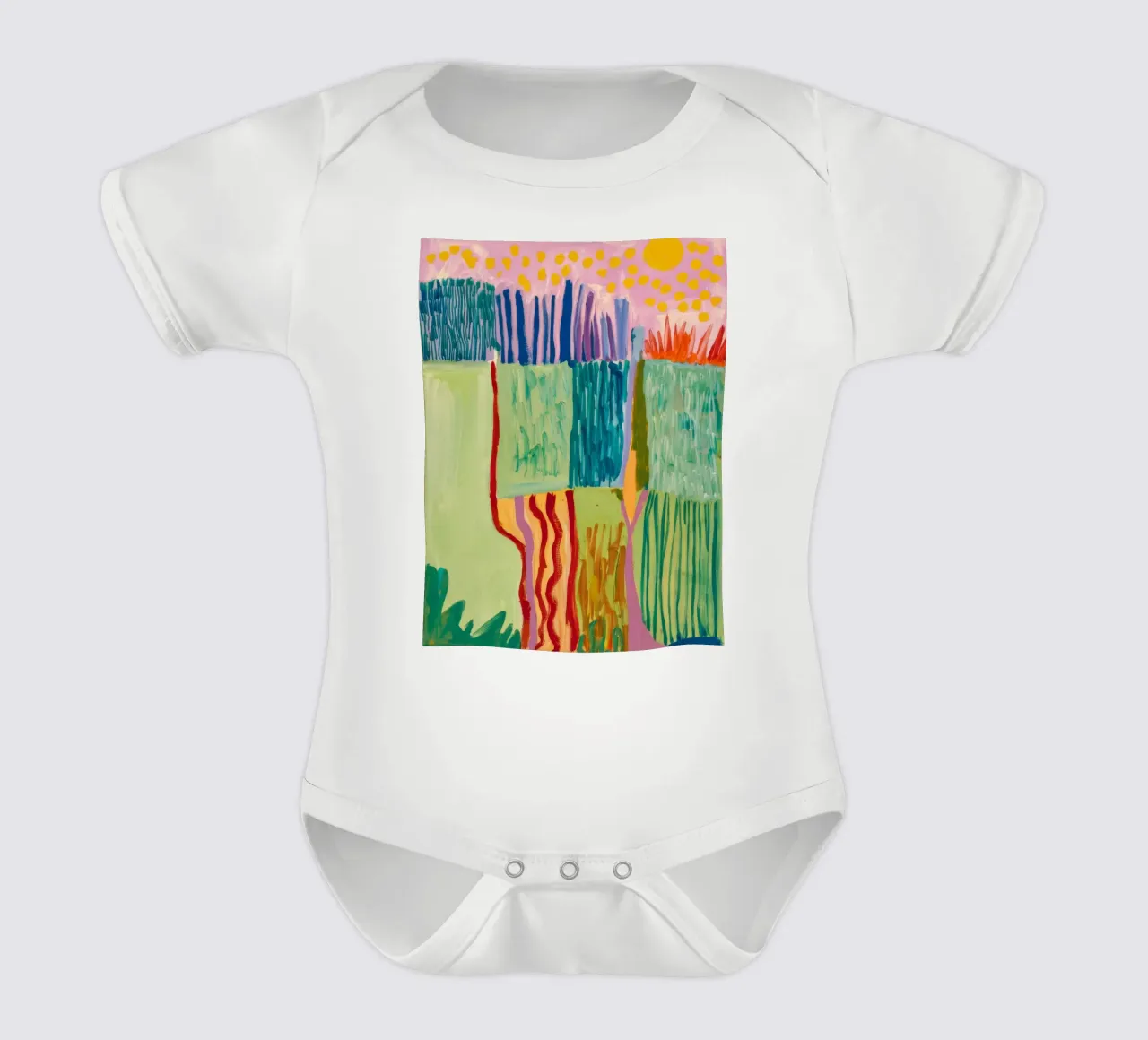 Patchwork Coastal View body bébé de Sublime Layers