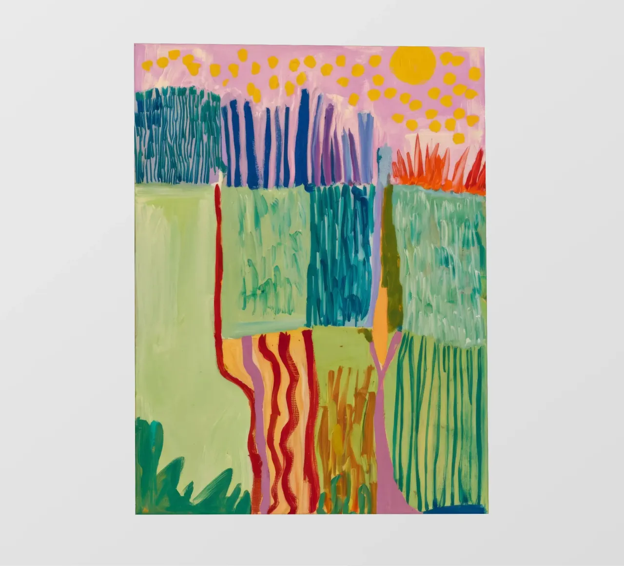 Patchwork Kustzicht fotobehang van Sublime Layers