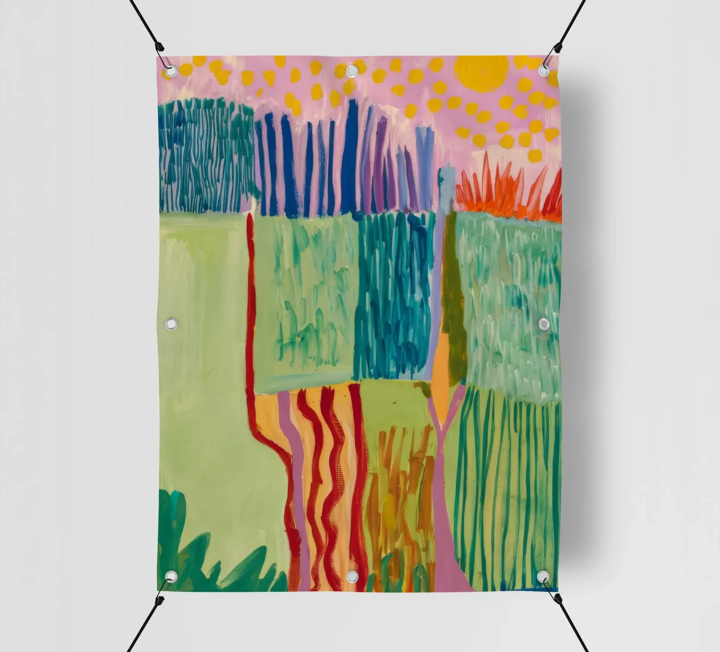 Patchwork Coastal View bâche pvc de Sublime Layers