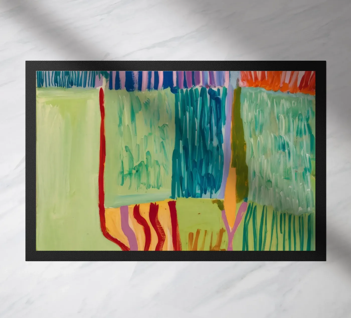 Patchwork Coastal View doormat by Sublime Layers
