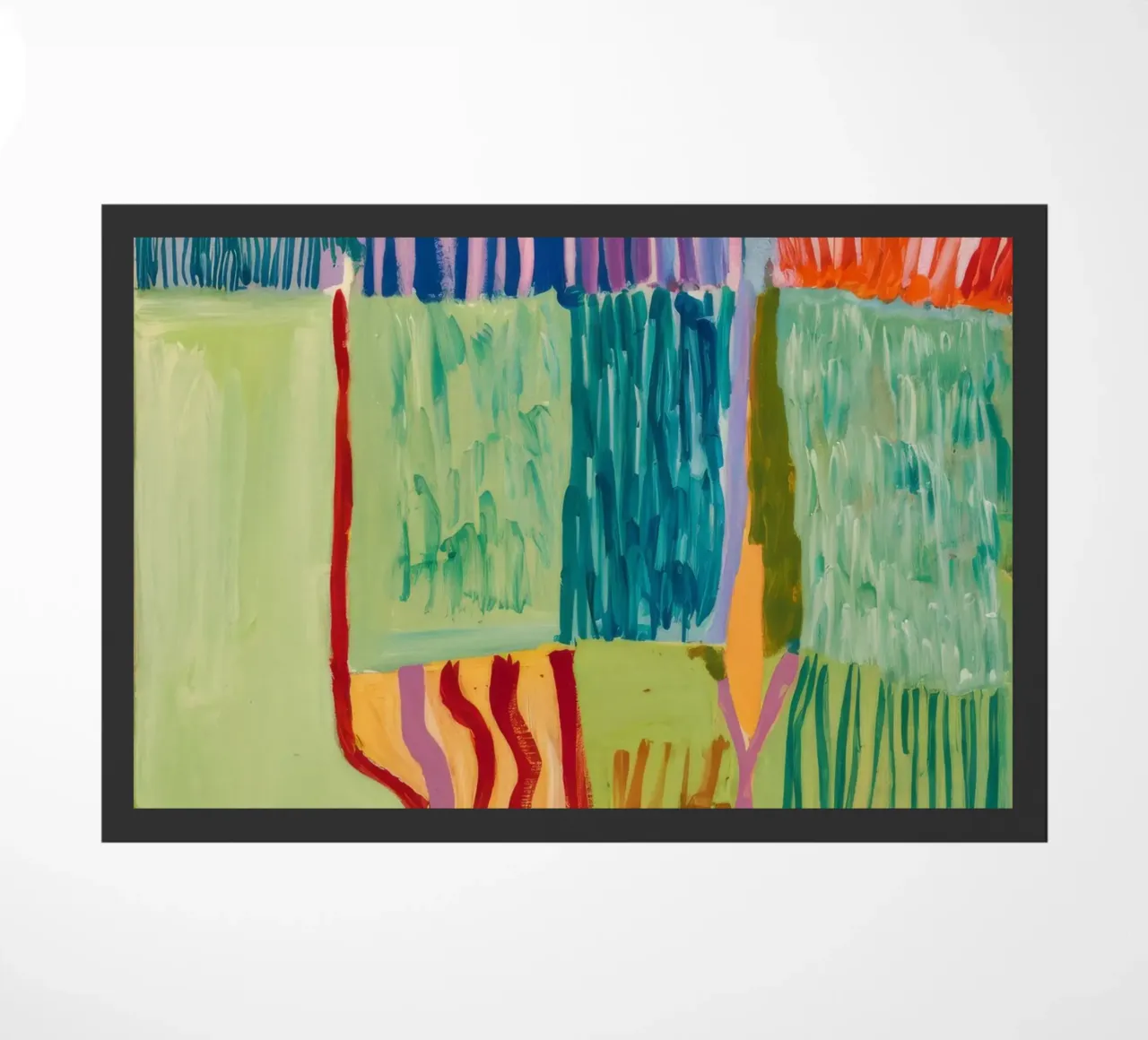 Patchwork Kustzicht deurmat van Sublime Layers