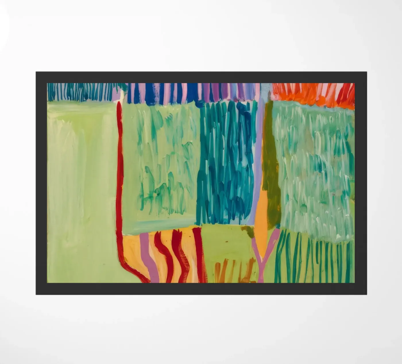 Patchwork Kustzicht deurmat van Sublime Layers