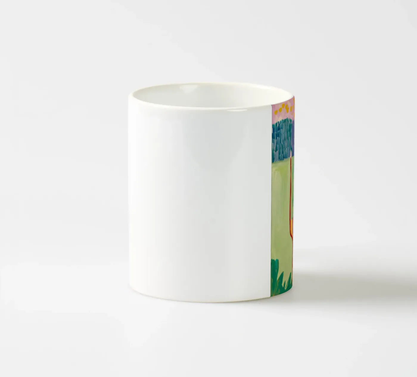 Patchwork Coastal View ceramic mug by Sublime Layers