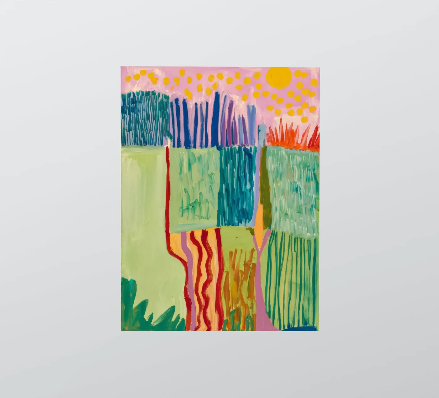 Patchwork Coastal View sticker van Sublime Layers