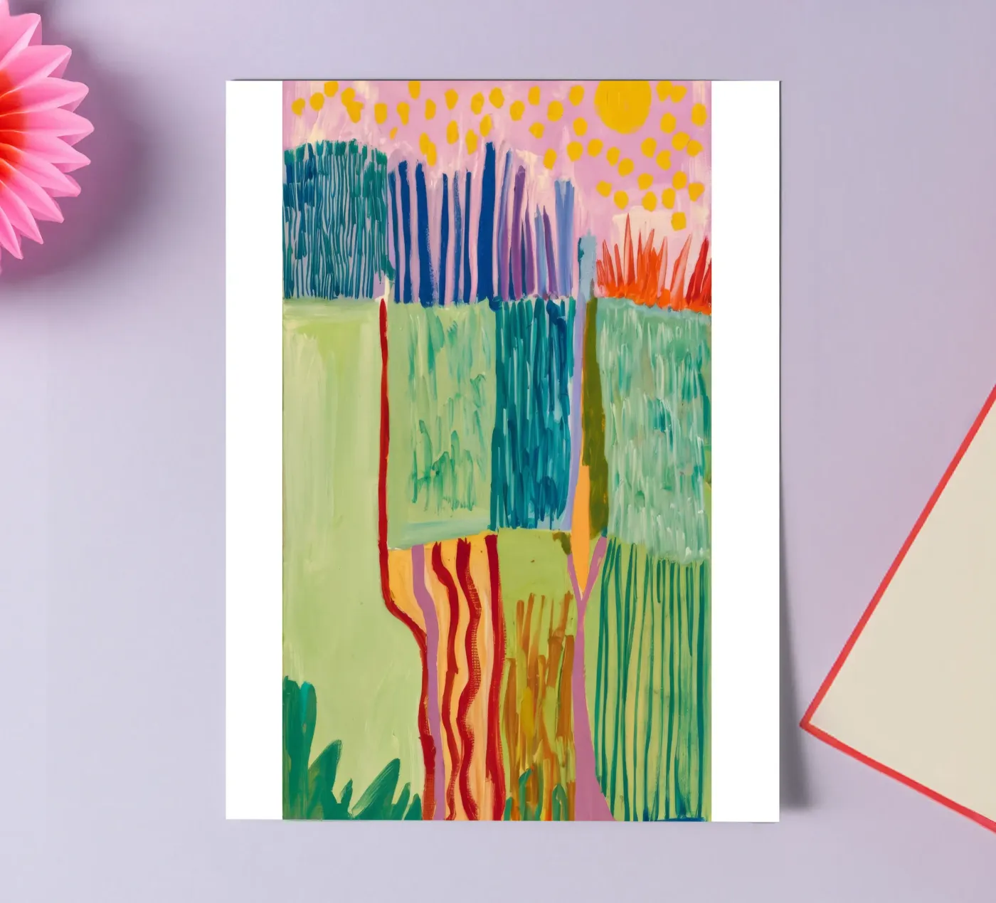 Patchwork Coastal View Stickerbogen von Sublime Layers