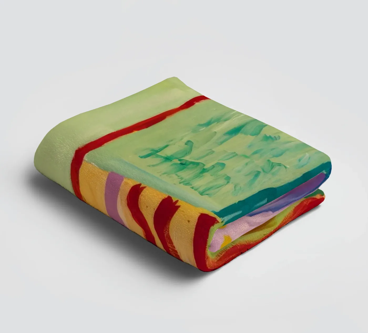 Patchwork Coastal View towel by Sublime Layers