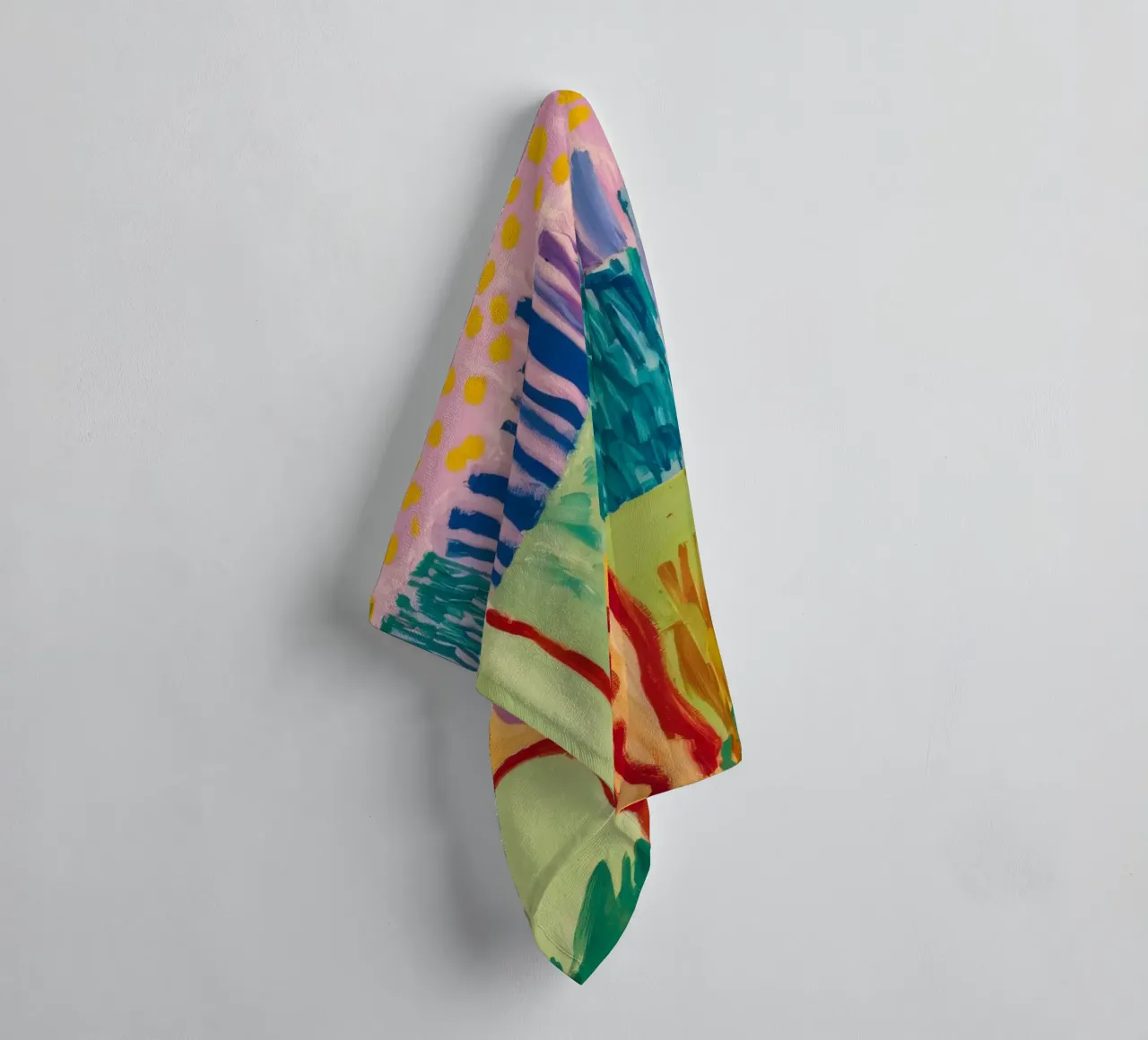 Patchwork Coastal View towel by Sublime Layers