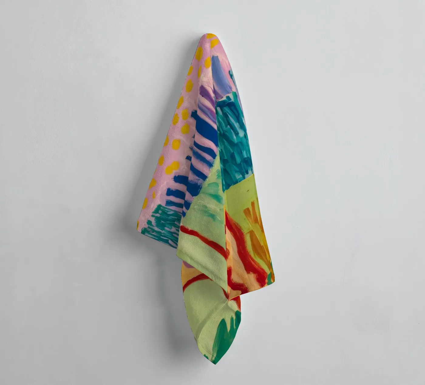 Patchwork Coastal View towel by Sublime Layers