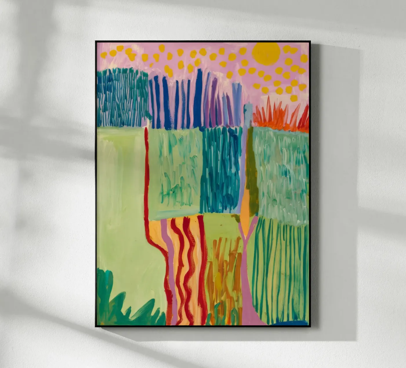 Patchwork Coastal View acrylic glass by Sublime Layers