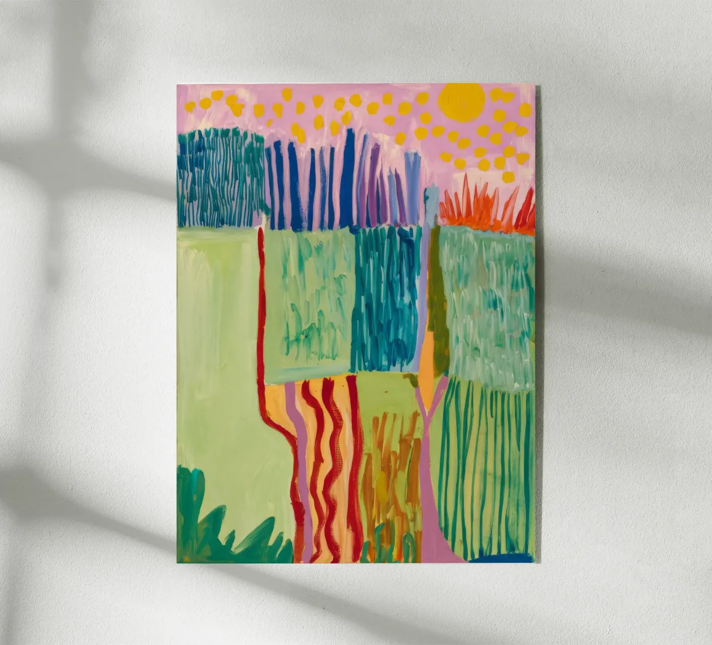 Patchwork Coastal View acrylic glass by Sublime Layers