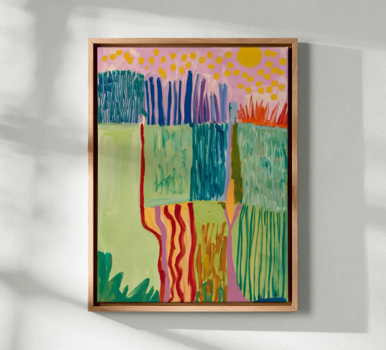 Patchwork Coastal View canvas by Sublime Layers