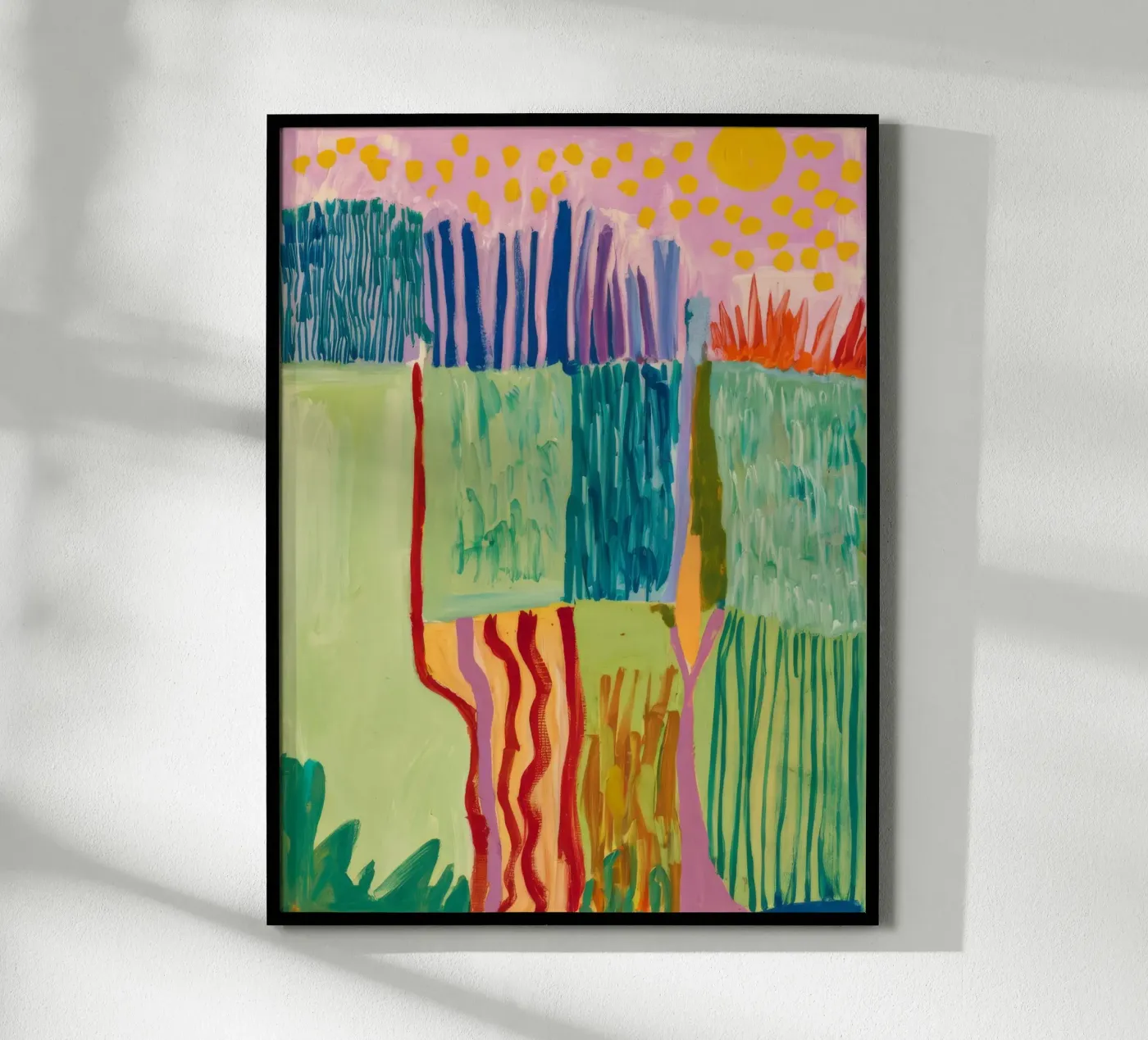 Patchwork Coastal View Poster von Sublime Layers