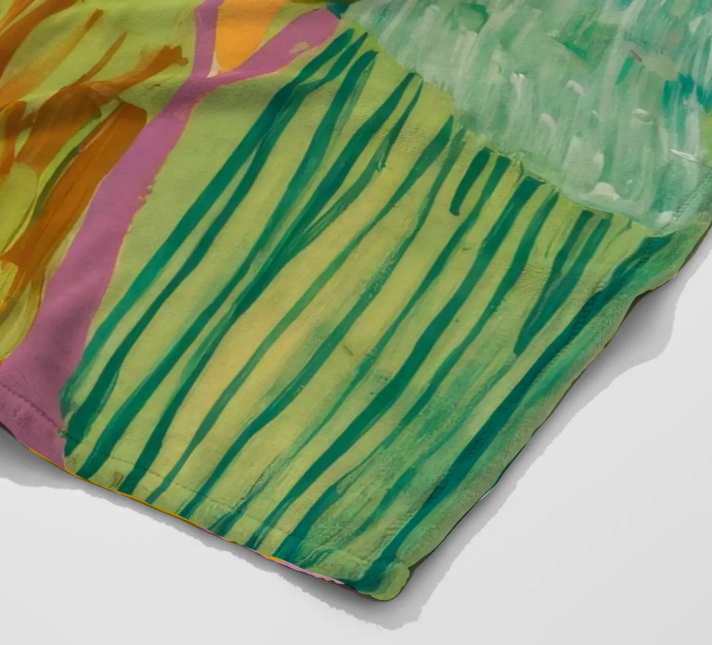 Patchwork Coastal View plaid polaire de Sublime Layers