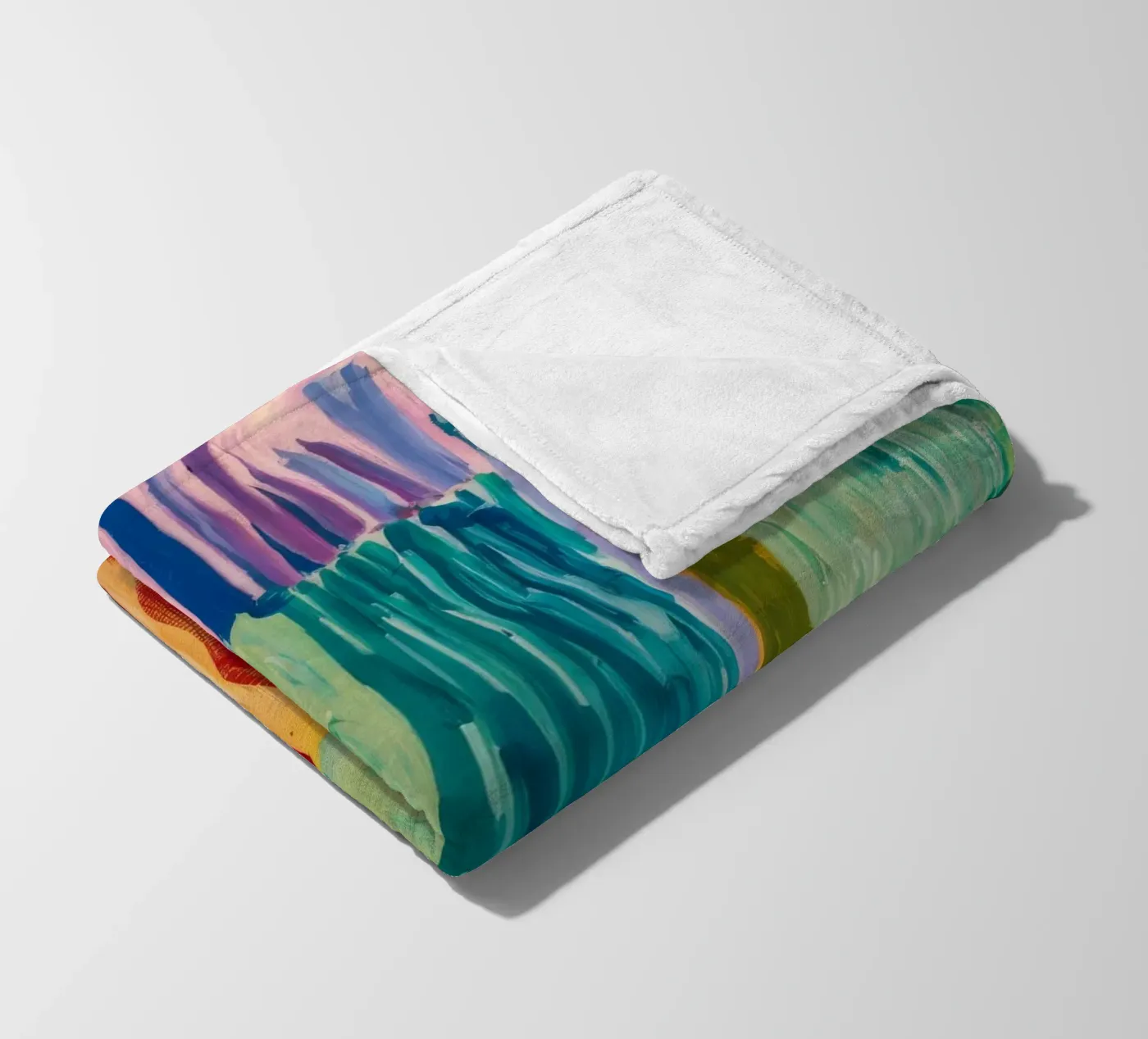 Patchwork Coastal View Fleecedecke von Sublime Layers