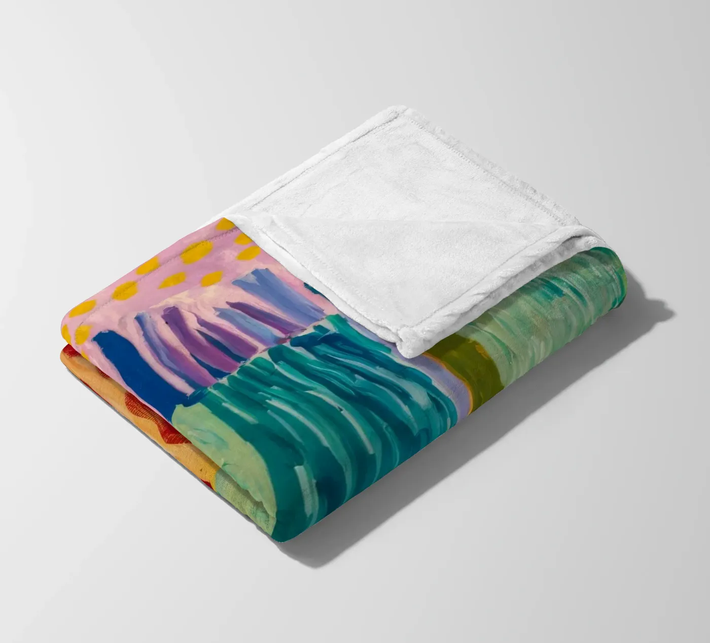 Patchwork Coastal View Fleecedecke von Sublime Layers