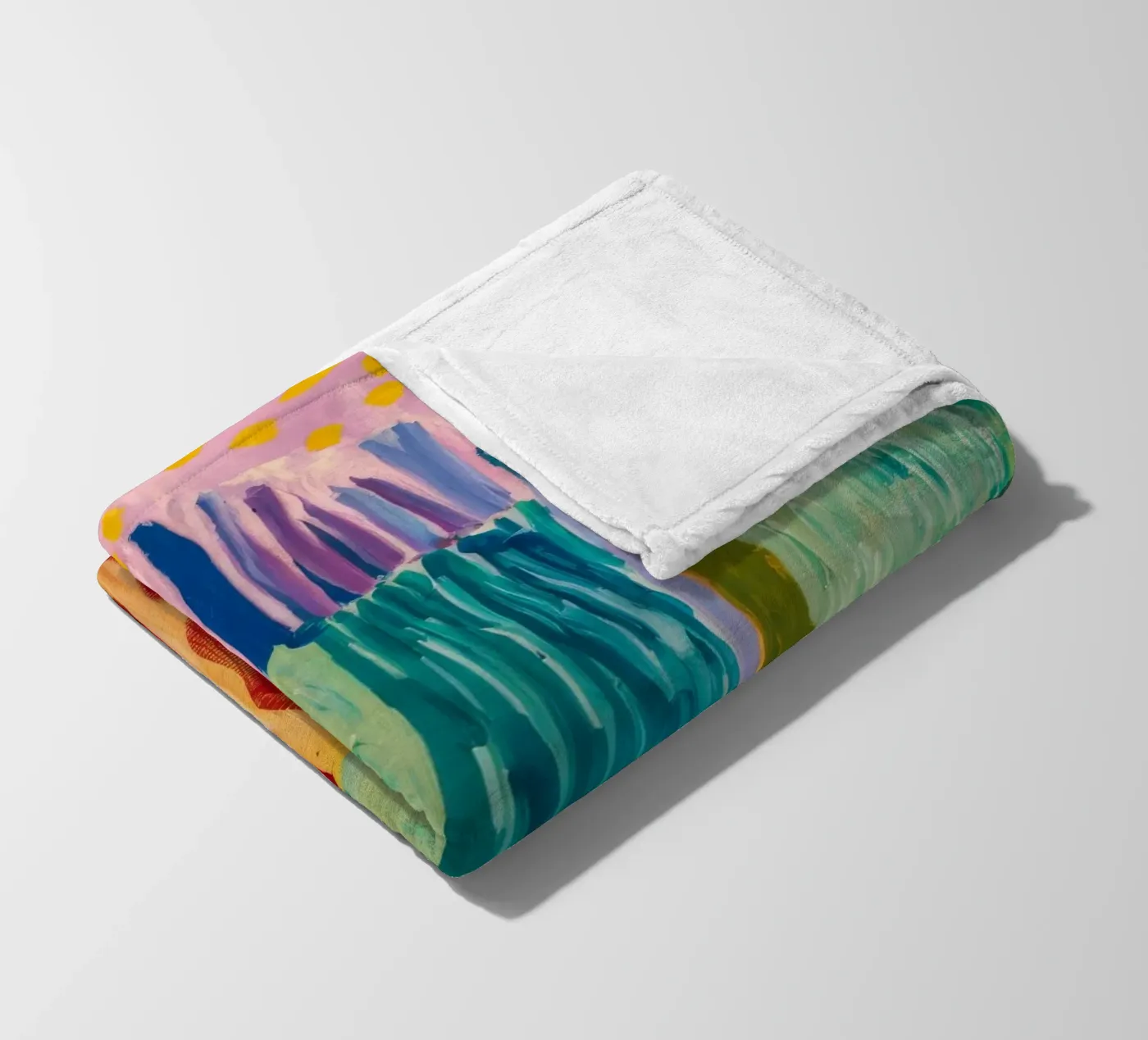 Patchwork Coastal View plaid polaire de Sublime Layers