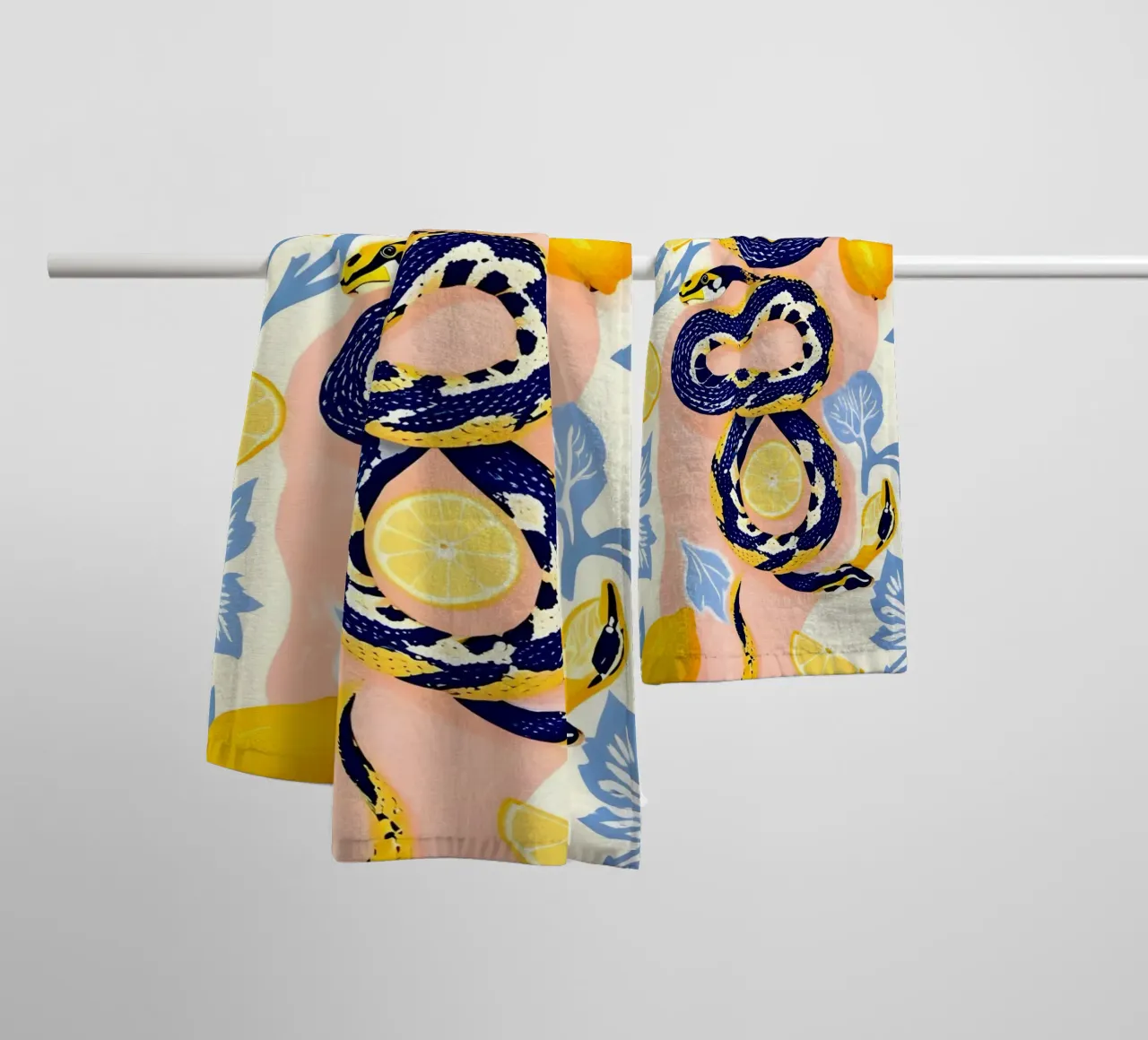 Snakes & Lemons towel by 83oranges