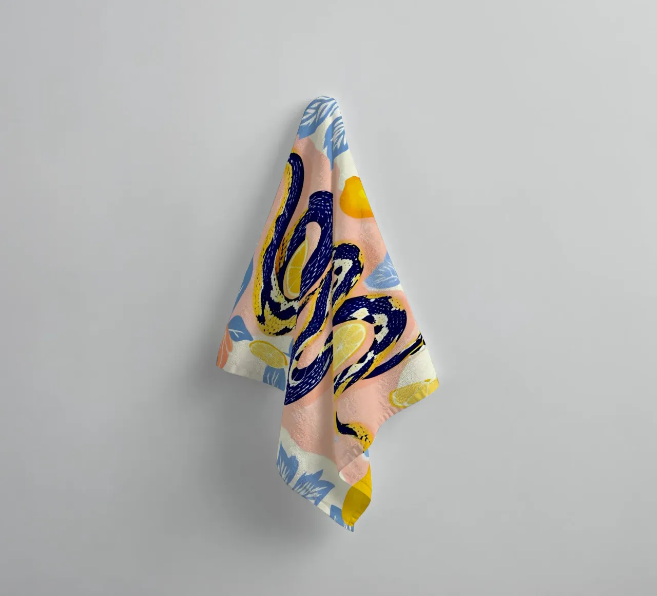 Snakes & Lemons towel by 83oranges