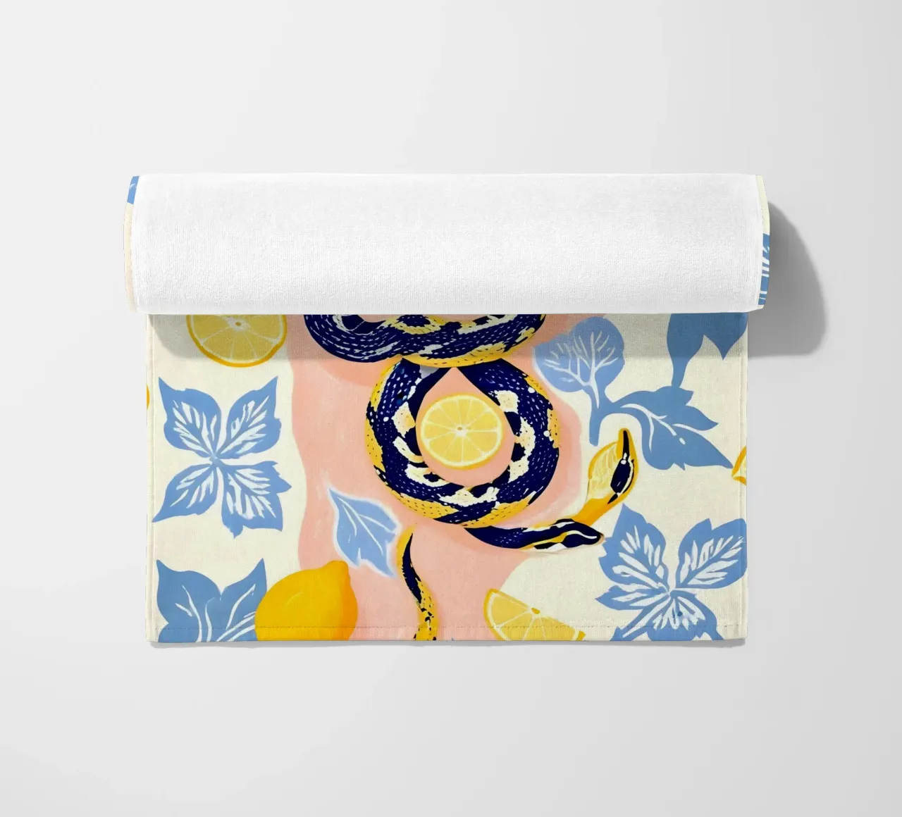 Serpenti e limoni telo mare da 83oranges
