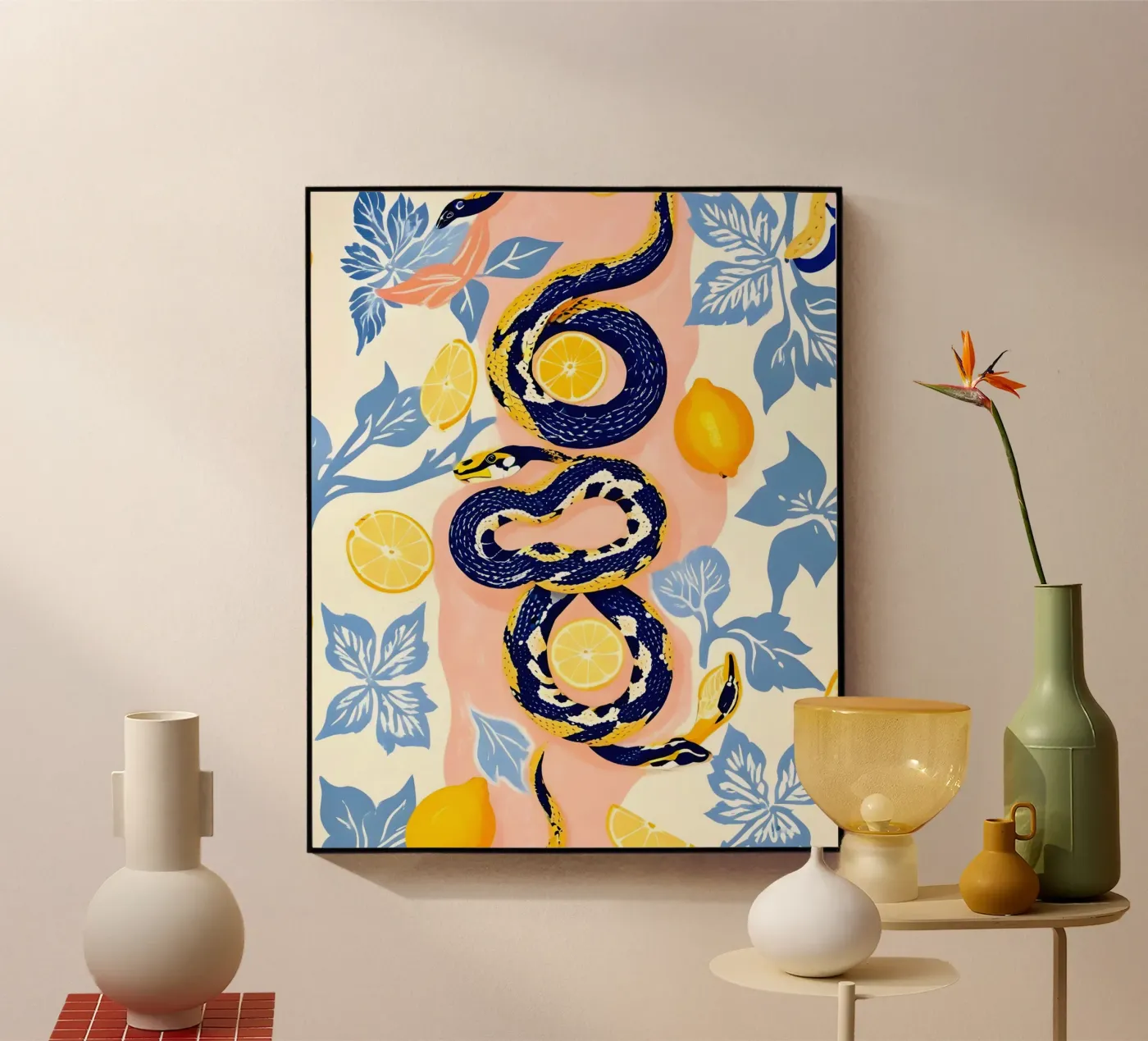 Snakes & Lemons Acryl-Glas von 83oranges.com