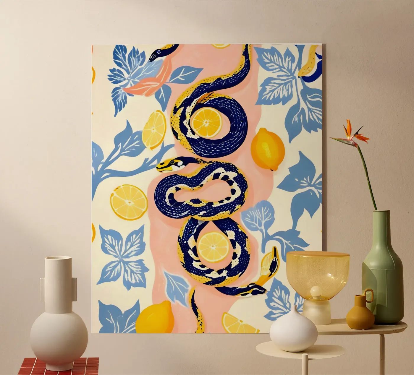Snakes & Lemons Acryl-Glas von 83oranges.com