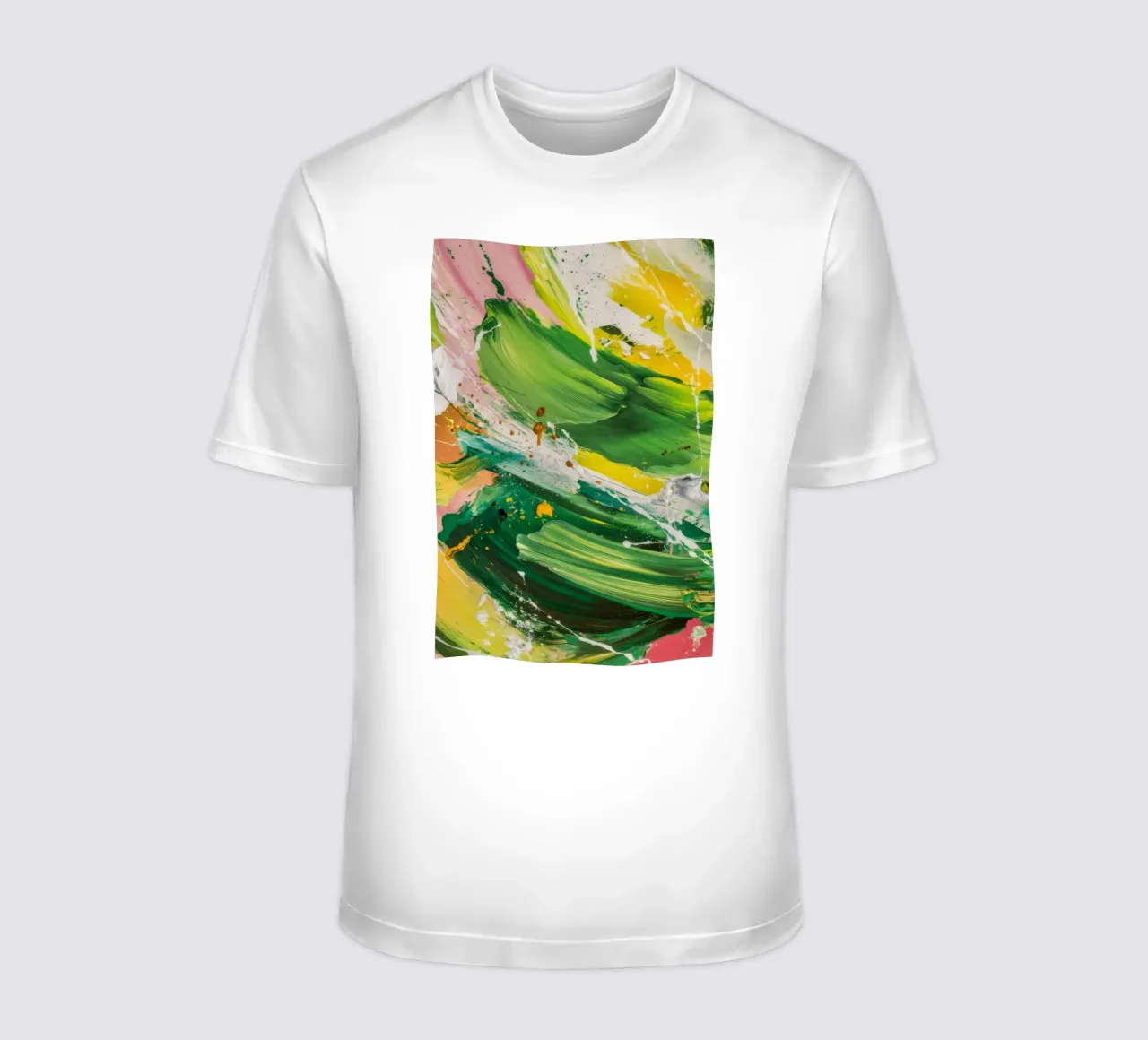Smaragd Pinselstrich Tanz T-Shirt von Sublime Layers
