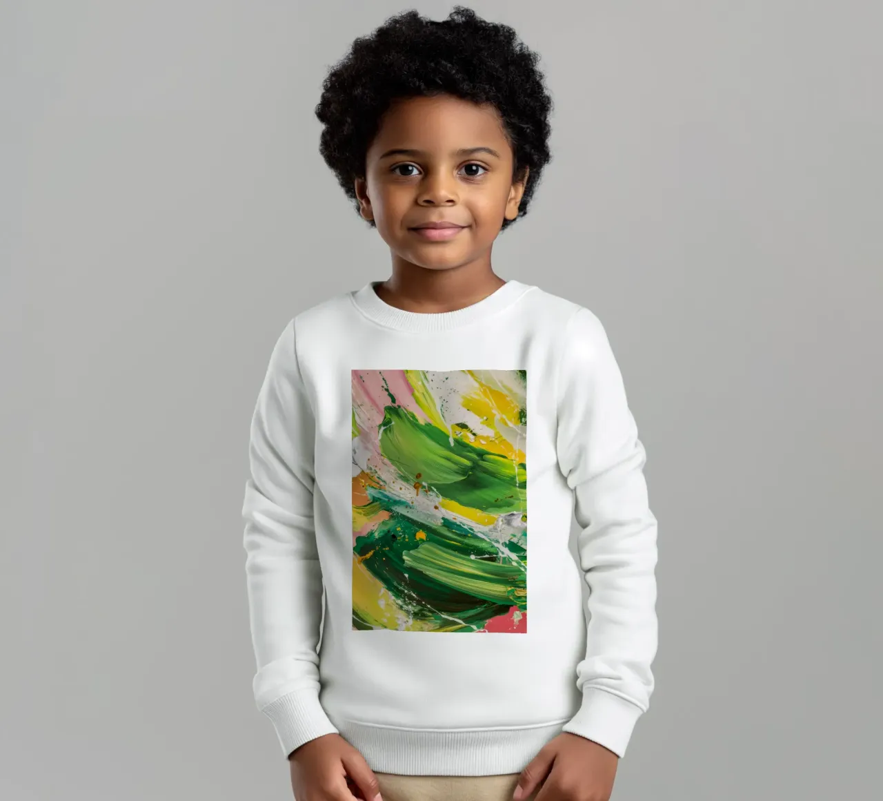 Emerald Brushstroke Dance sweat enfant de Sublime Layers