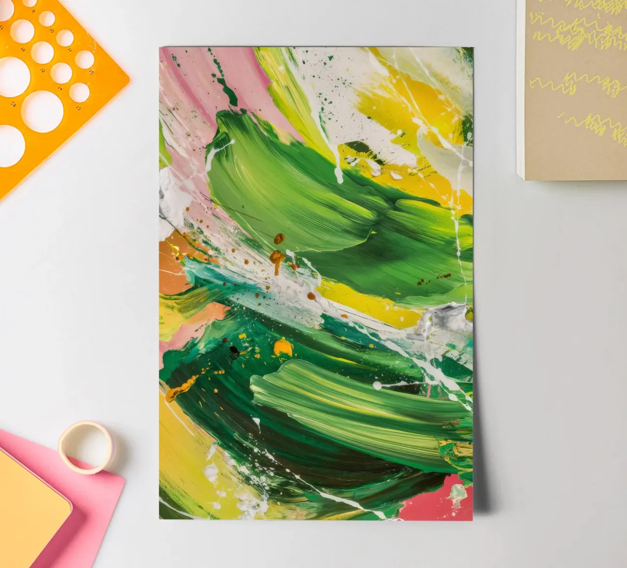 Smaragd Pinselstrich Tanz Stickerbogen von Sublime Layers