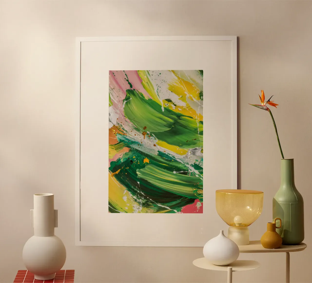 Smaragd Pinselstrich Tanz Hahnemühle von Sublime Layers