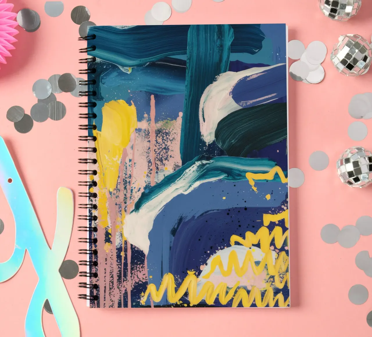 Nocturnal Bay Shimmer spiral notebook by Sublime Layers