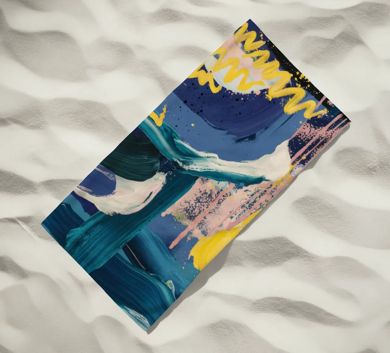 Nocturnal Bay Shimmer beach towel by Sublime Layers