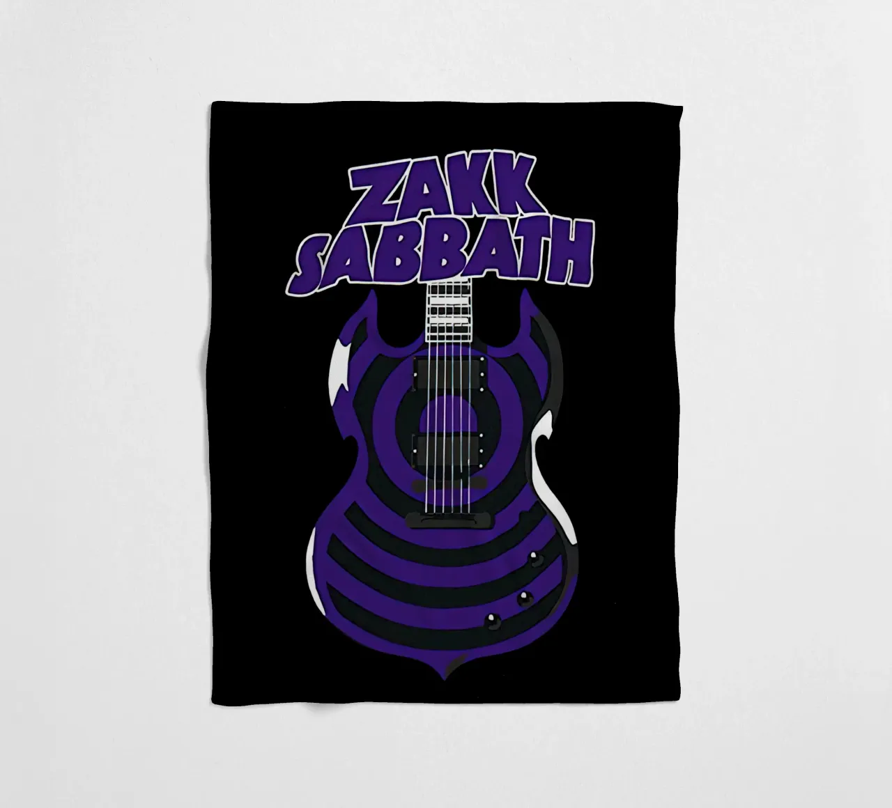 Zakk Sabbath chitarra viola coperta in pile da Band Merch