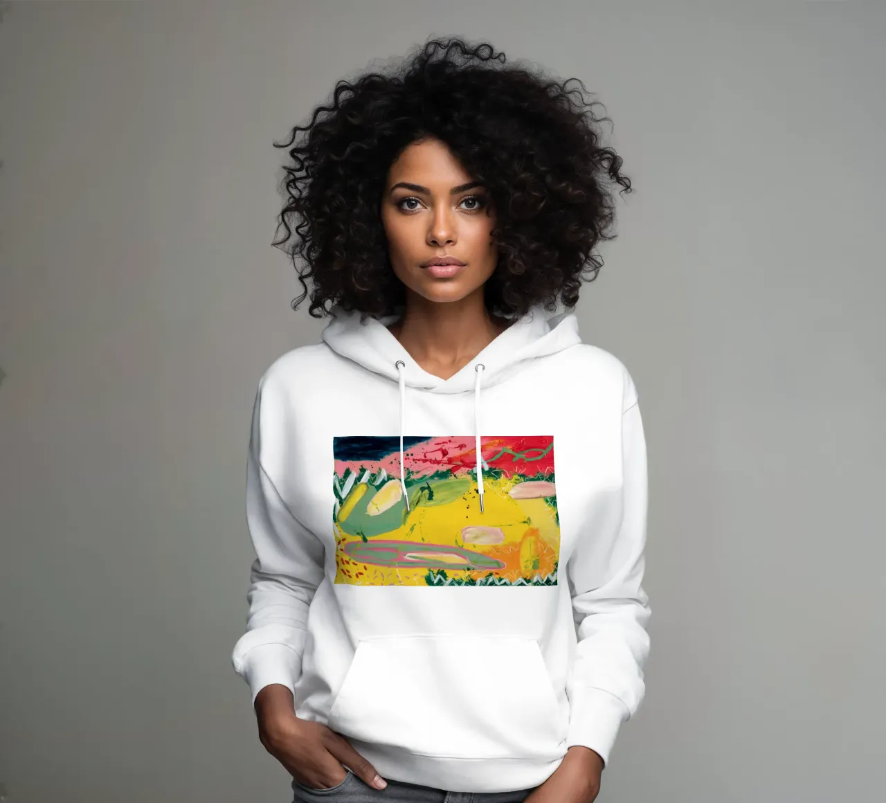 Meandro del fiume Sunset felpa con cappuccio da Sublime Layers